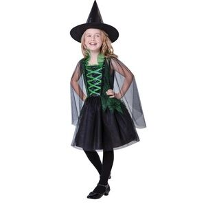 Green and Black Dress